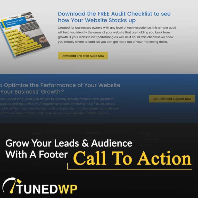 Grow Your Leads & Audience With A Footer Call To Action