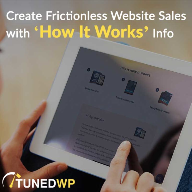 Create Frictionless Website Sales with 'How It Works' Info