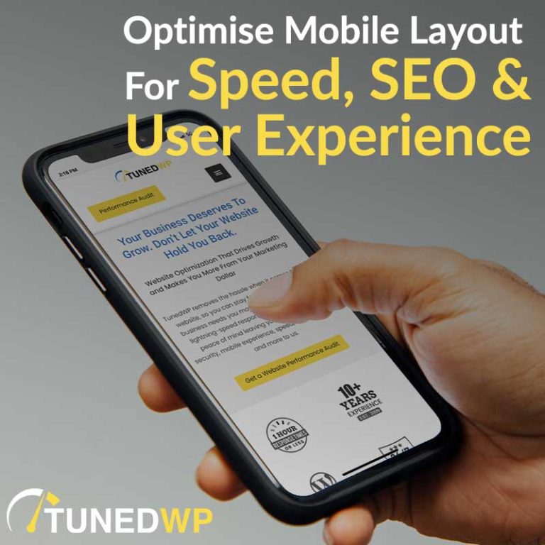 Optimise Mobile Layout For Speed, SEO & User Experience