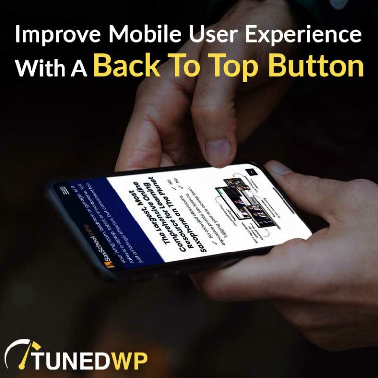 Improve Mobile User Experience With A Back To Top Button