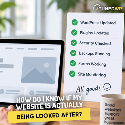 How Do I Know If My Website Is Actually Being Looked After?